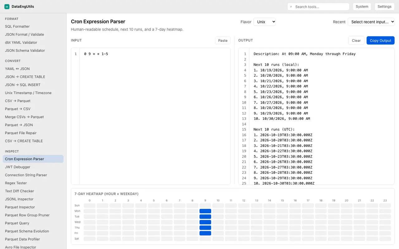 SQL Formatter formatting a query with dialect options